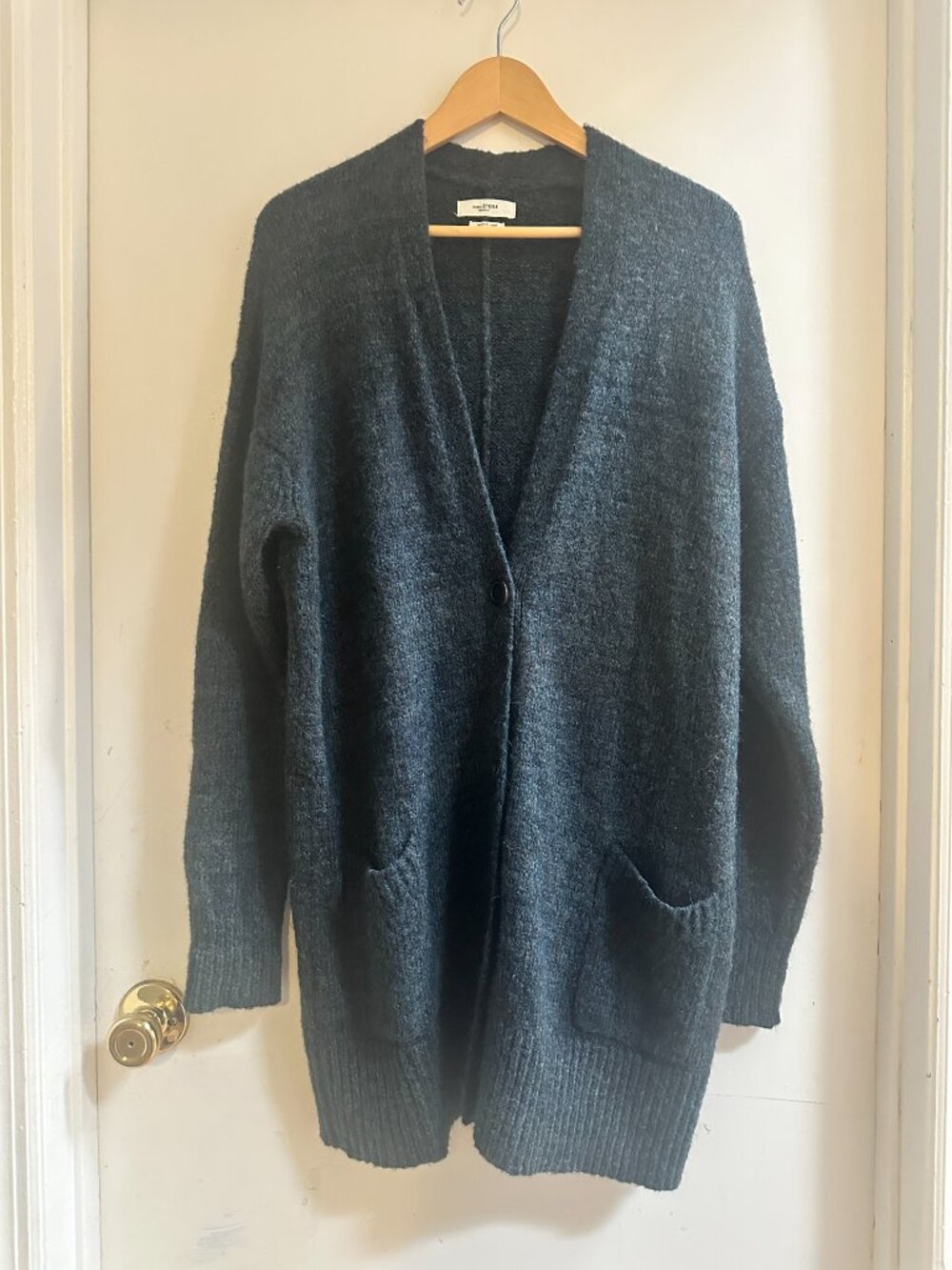 Isabel Marant Étoile Mohair Blend Longline Cardigan, Size 40 (US 8/M-L)